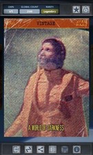 Star Wars Card Trader Digital Card 2015 Vintage Insert A World of Darkness Leia