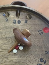 Trottola tirolese vintage in legno