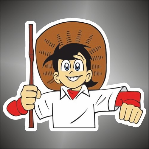 Adesivo cartoon sampei - adesivo,