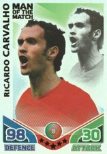 A1 - Ricardo Carvalho - Portogallo - Match Attax World Cup 2010
