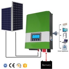 Inverter solare ibrido 2000W 12V 24V sinusoidale puro incorporato MPPT regolatore di carica
