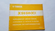 Yamaha XS 650 C 1975 varianti SUPPLEMENTO manuale officina base XS 650 B