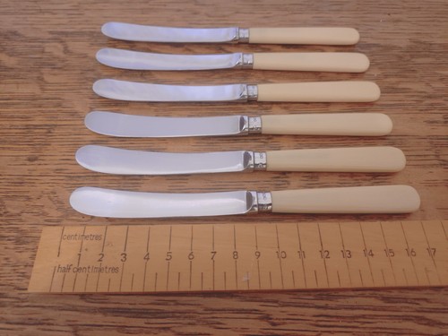 Antique set faux bone - antique, silver