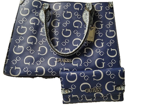 Set borsa guess - blu, oceano