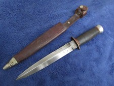 PUGNALE E FODERO COLTELLO VINTAGE STILE BRITANNICO FAIRBAIRN SYKES MADE IN SOLINGEN