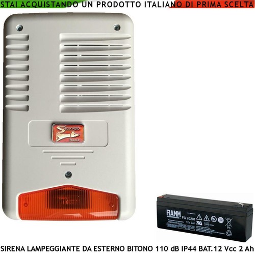 Sirena antifurto lampeggiante - antifurto,