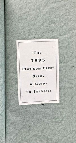 1995 personal diary owned - personal, by