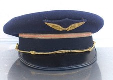 Berretto a visiera vintage Aviazione Francese originale marcato completo