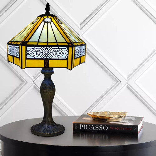 Tiffany style table lamp - table,