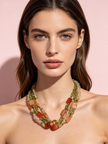 Collana girocollo agata - girocollo,