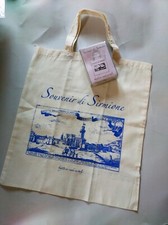 SIRMIONE  lotto 10 Shopper-in cotone stampato- lotto 10 borse