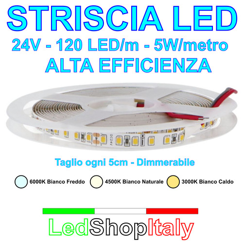 Striscia led 24v 120led m - striscia,