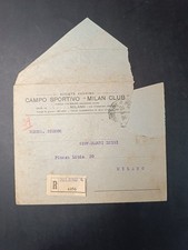 Busta originale Societ� sportiva "Milan Club" R 4354 con indirizzo E