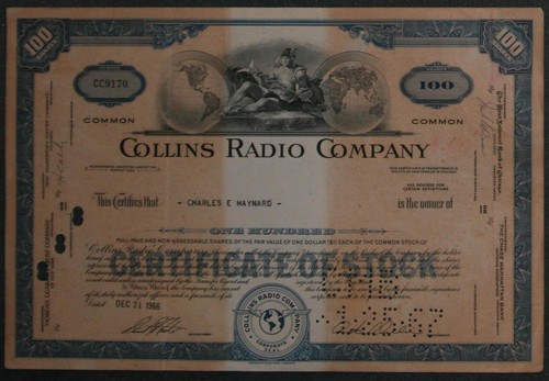 Collins radio company 1966 100 - collins,