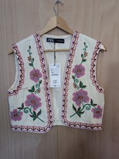 Gilet Zara ricamato taglia