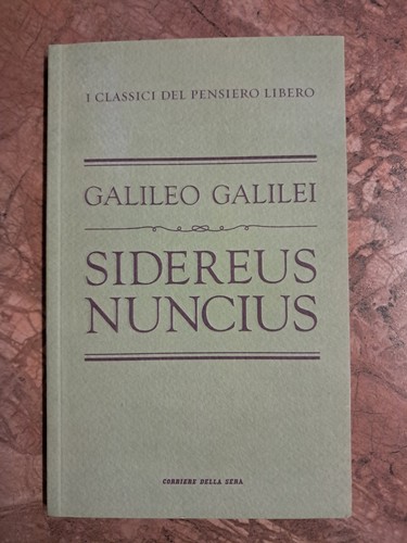 Galileo galilei sidereus - -,