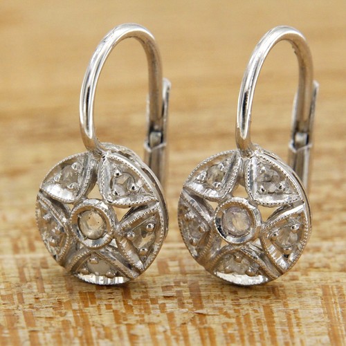 Orecchini oro bianco kt - in, 14