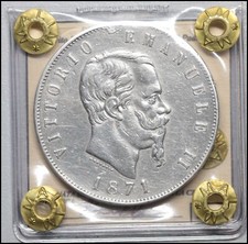 Regno d'italia 5 Lire 1871