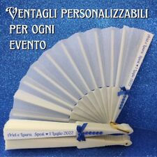 30 Ventagli bianchi personalizzabili per ogni evento Matrimonio, Lauree,18 anni 