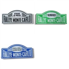 • 3 Placche metalliche Rallye Monte-Carlo 1994 1996 2000 Rally Montecarlo place