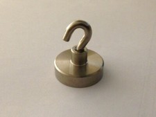 Magneti al neodimio con gancio (3pz) diam.25mm - Forza di attrazione ca 18kg