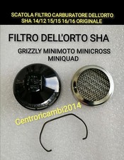 SCATOLA FILTRO CARBURATORE DELL'ORTO SHA 14/12 15/15 16/16 GRIZZLY MINIMOTO BLAT