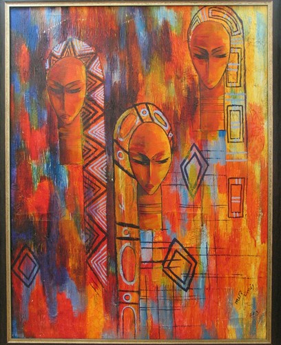 Quadro tela donna africana - quadro,
