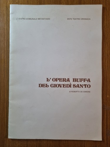Opera buffa del - l'opera, giovedì