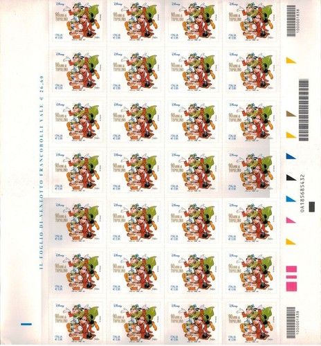 Italia 2017 topolino foglio - 1,