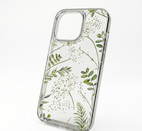 Coque iphone fleurs verte - coque,