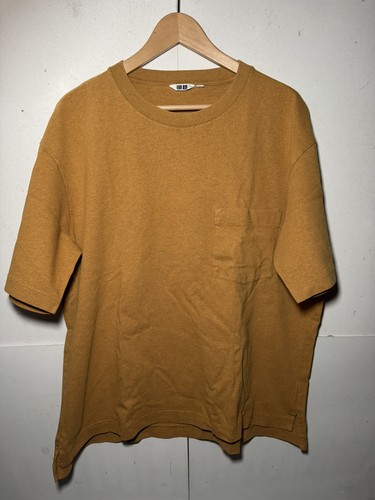 Uniqlo men mustard crew - men's,