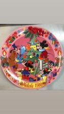 walt disney christmas plate