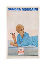 Manifesto originale pubblicitario - Permaflex Sandra Mondaini