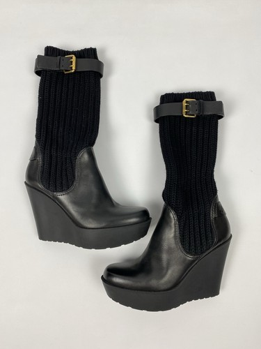 Stivali gucci neri tessuto - stivali, in
