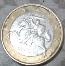 MONETA DA 1 EURO ANNO 2015