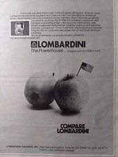 Manuale Specifiche Motore Diesel Lombardini 1 2 3 4 Cil Raffreddato ad Aria 1979