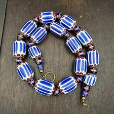 Antico chevron blu africano di