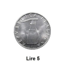 Repubblica italiana lire - italiana, 5
