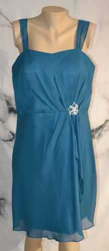 Abito smanicato blu - , pavone
