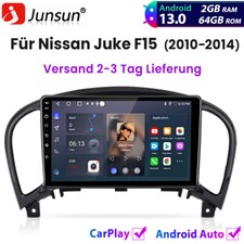 64 GB per Nissan Juke 2010-2014 autoradio Carplay Android 13 GPS NAVI SAT BT WIFI