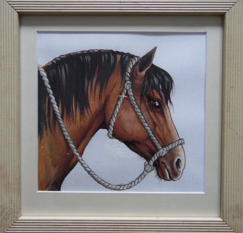 Testa cavallo fine quadro - di,
