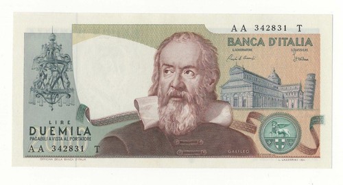 2000 lire galileo decr - galileo,