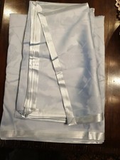 Servizio da tavola 12 posti 100% cotone pregiato  Bordato raso. 1 completo Panna