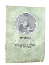 VECCHIA BROCHURE MAGNETE PER TRATTRICE TRATTORE D'EPOCA VINTAGE ELETTRICO