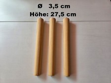 3x gambe coniche in legno