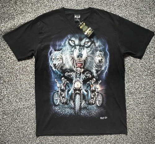 Shirt vintage wild - vintage, wolf