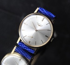 Longines Calatrava 7515 Vintage Dress Watch 18k Gold Cal. 30L Crosshair Dial 34m
