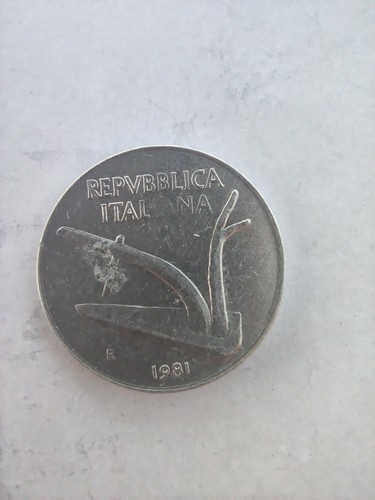 Moneta lire del 1981 - moneta,