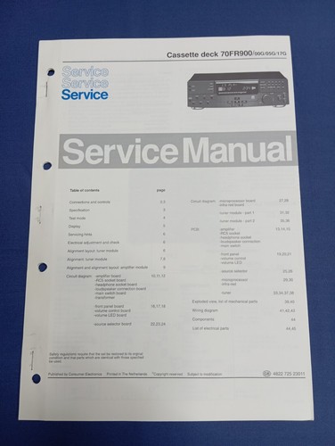 Cassette deck philips - philips, 70fr900