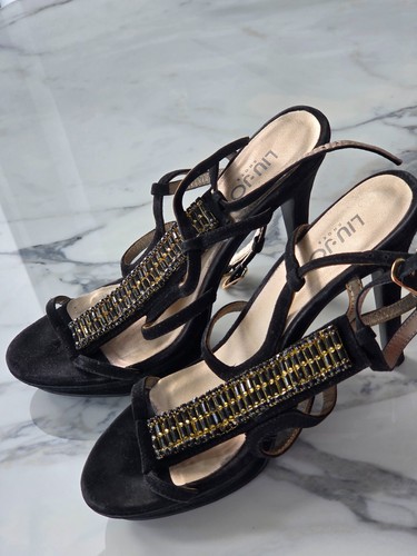 Sandali neri con tacco alto - sandali,